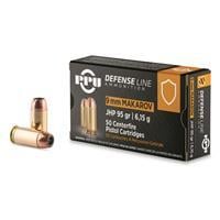 PPU Defensive Line, 9x18mm Makarov, JHP, 95 Grain, 50 Rounds