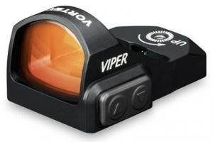 Vortex Viper 1x24mm 6 MOA Red Dot Sight, CR2032 Battery, Black