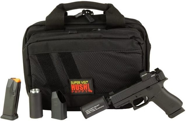 Glock 43X Hush Puppy w/Holosun 407K Red Dot 9mm