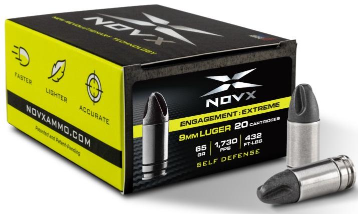NovX Ammo 9MM LUGER+P 65GR ENGAGE EXTREM 20/10