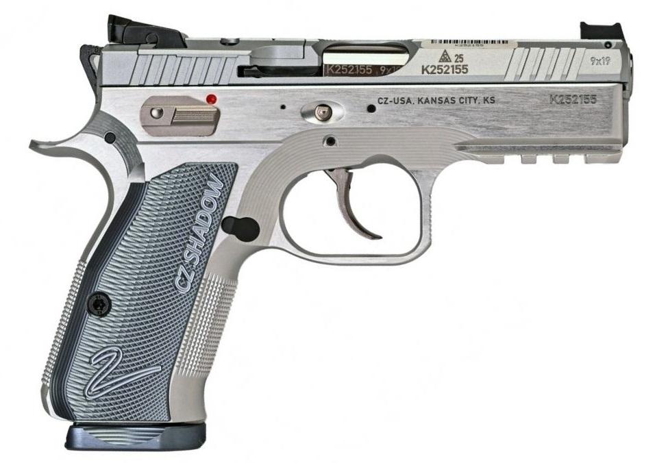 CZ Shadow II Compact Silver Industrial Series Polished Stainless 9mm Limited Edition