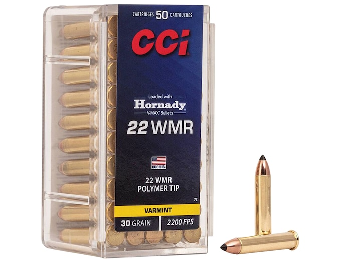 CCI Maxi-Mag Ammunition .22 WMR 30 Grain Hornady V-MAX 500 Rounds