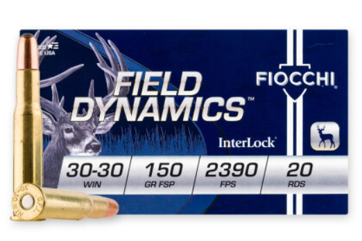 Fiocchi Ammo Field Dynamics .30-30 Winchester FSP 150 Grain 2390 fps 200 Rd./Case