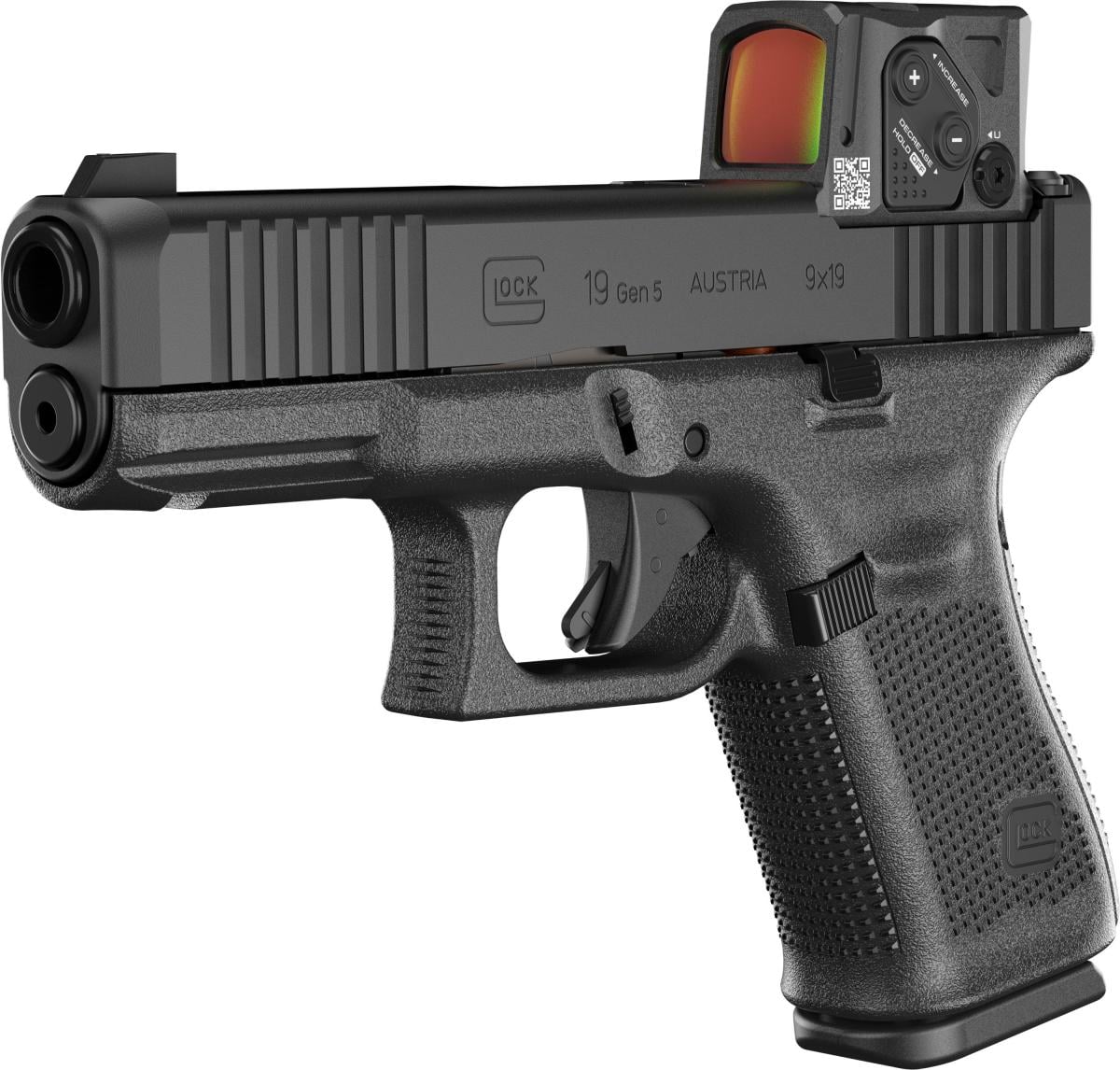 Glock 19 Gen5 MOS8 with Aimpoint 9mm