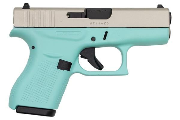 Glock 42 Auto Robin Egg Blue Satin - Alum .380