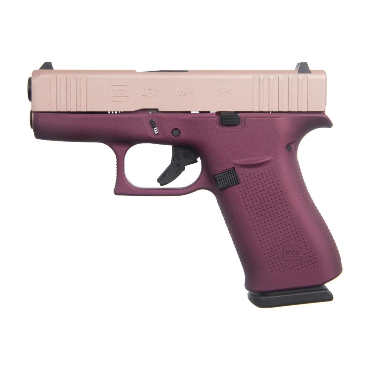 Glock 43X Special Edition - Black Cherry Rose Gold 9mm