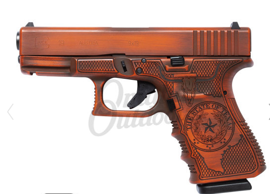Glock 19 Gen 3 Texas Alamo Orange 9mm