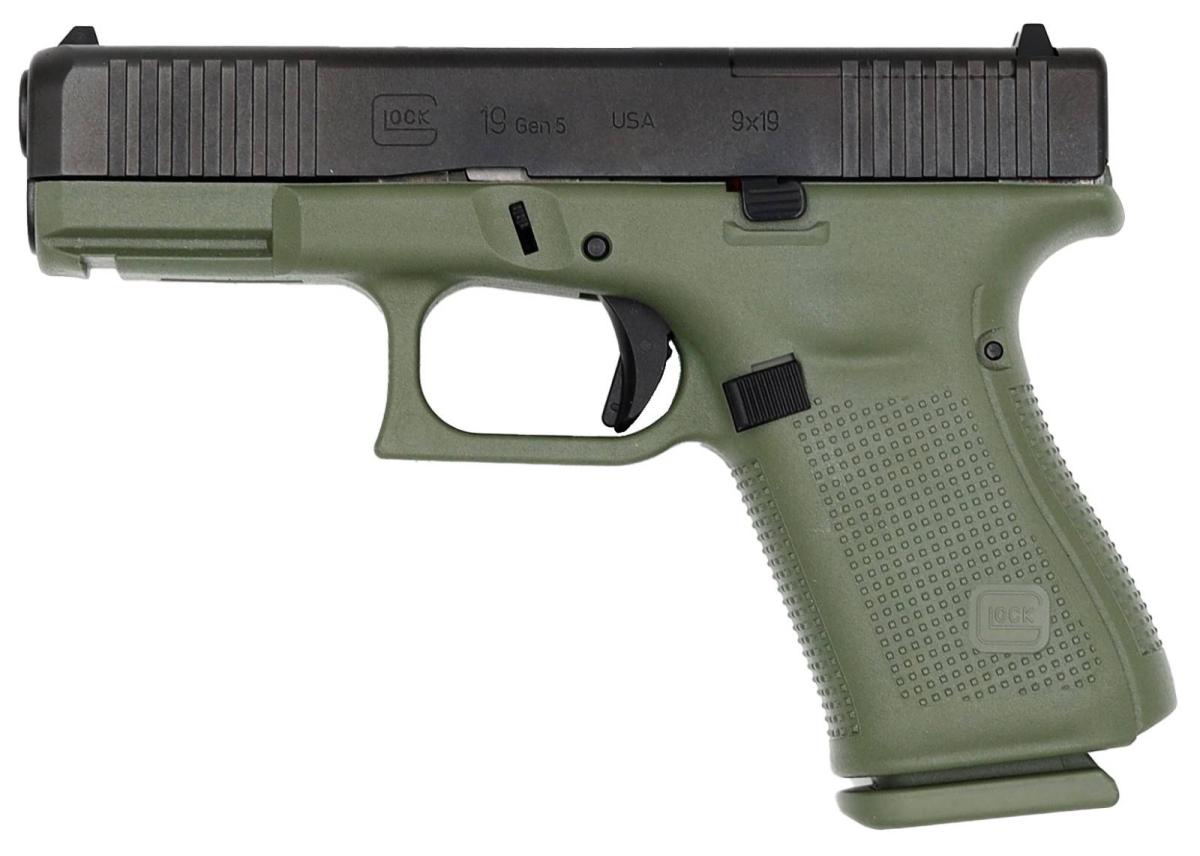 Glock 19 Gen 5 MOS Battlefield Green 9mm