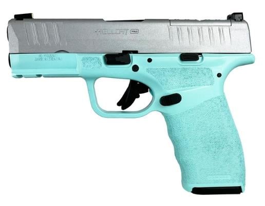 Springfield Hellcat Pro Tiffany Blue/Silver 15 Rd 9mm