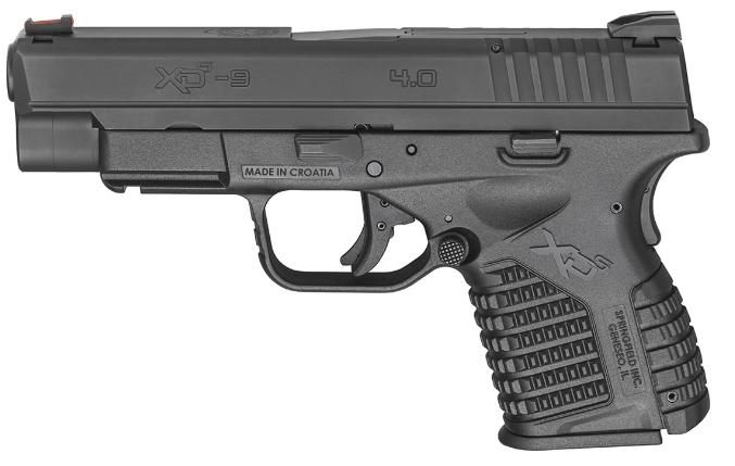 Springfield XDS 4" Black Essentials Package 9mm