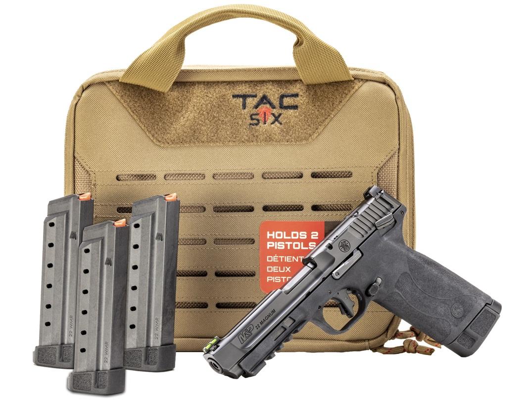 Smith & Wesson M&P Range Kit 22 Magnum, 4.35" Optic Ready Tac-Six Tactical Case 30rd 22 WMR