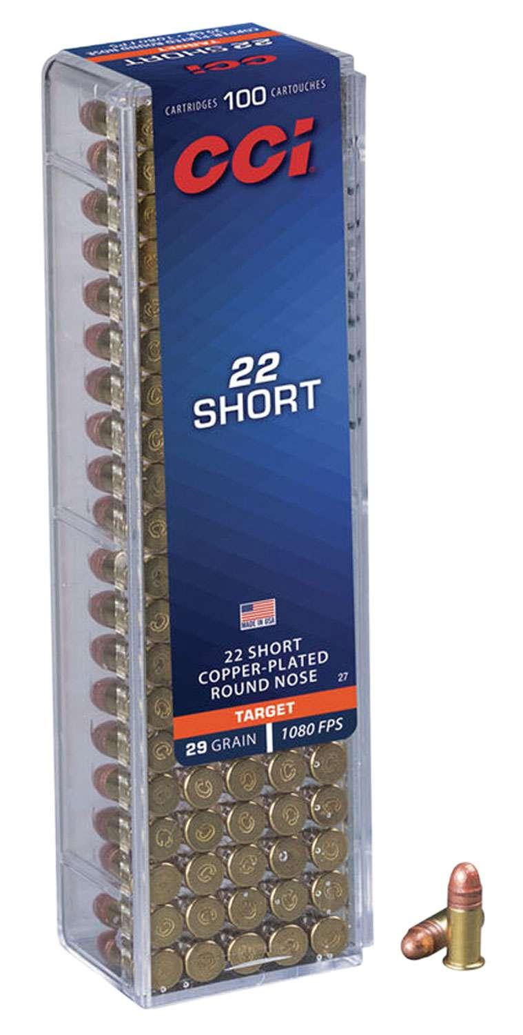 CCI Target & Plinking 22 Short 29 gr Copper-Plated Round Nose 100 Rnd - $10.59