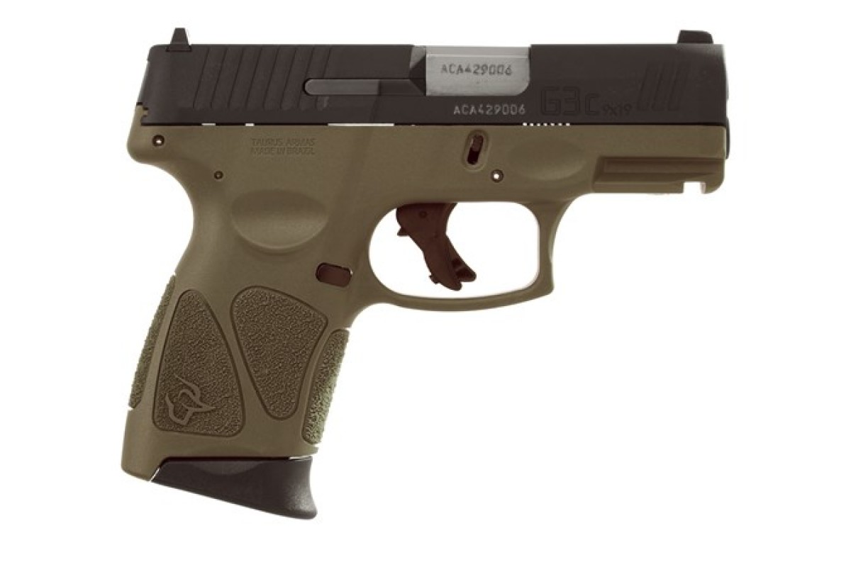 Taurus G3C 9mm Olive Drab Green and Black 3.2" 12+1 Rnd - $279.99 ($12.99 Flat S/H on Firearms)