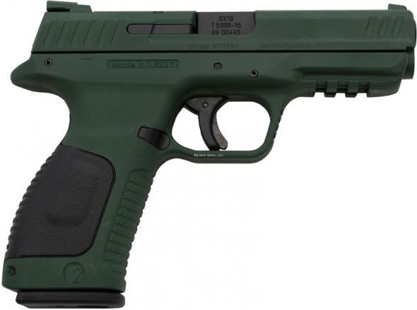 Zenith Firearms Girsan MC-28 SA 9X19mm, 4.25 Bbl, Highland Green, Polymer Frame, Three 15 Rnd Mags - $309