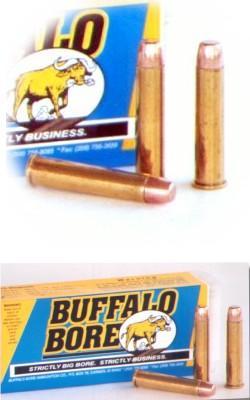 Buffalobore - 45-70 Lever Gun Ammo - 500 gr. F.M.J.F.N.(1,625fps/M.E.2,931 ft.lbs.) - 20 Round Box - $155.99 (Free S/H over $49) | gun.deals