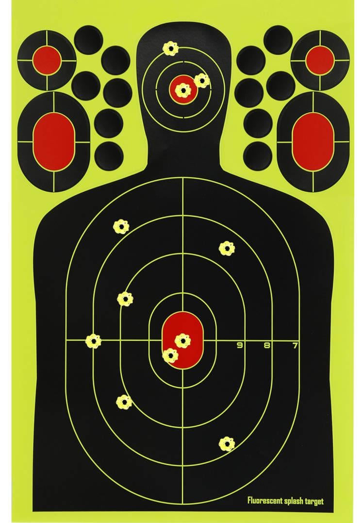 14.5 x 9.5 inch Self Adhesive Shooting Targets, 10 Pack Splatter ...