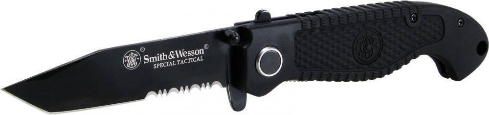 Smith & Wesson Special Tactical Partially Serrated Tanto Knife - $13.42 (Free S/H over $89)