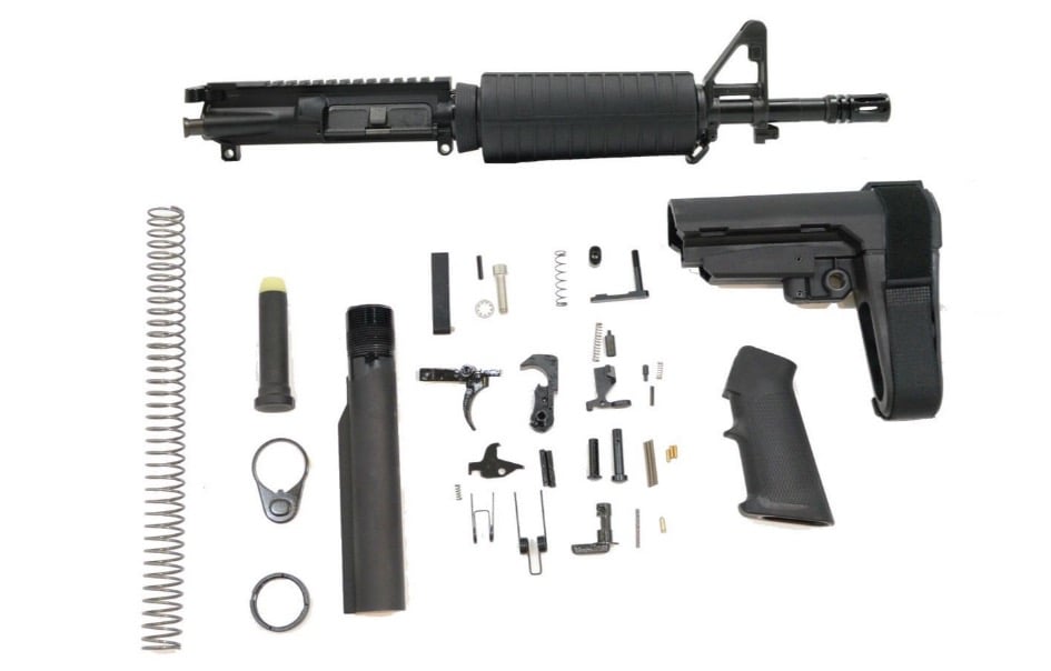 PSA 11.5" 5.56 1/7" Phosphate Classic SBA3 Pistol Kit, Black - $399.99 Shipped