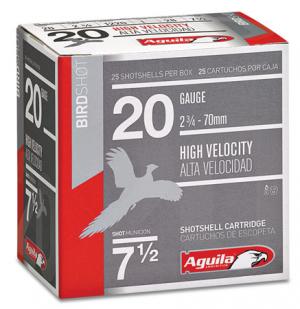 Aguila 1CHB2007 Hunting 20 Gauge 2.75"  1 oz 7.5 Shot 25 Bx/ 10 Cs