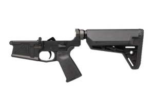 Aero Precision M5 Complete Lower Receiver w/ MOE Grip &amp; SL-S Carbine Stock - Anodized Black