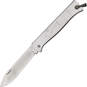 Douk-Douk Knives 840 Folder Squirrel With Silver Finish Folded Steel Handle