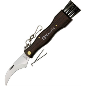 Maserin Knives 800 Mushroom Folding Pocket Knife with Curved Rosewood Handle