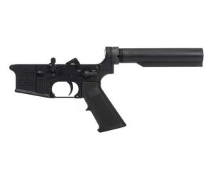 Aero Precision AR-15 Carbine Complete Lower Receiver w/ A2 Grip, No Stock - Black