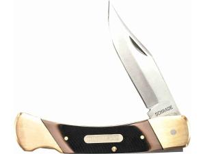 Old Timer Cave Bear Folding Pocket Knife 3.9 Clip Point 7Cr17 High Carbon Stainless Steel Blade Old Timer Sawcut Handle - 667334"
