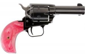 HERITAGE Rough Rider Bird Head 22LR / 22 Mag Revolver with Pink Pearl Grips