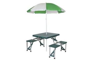 Picnic Table and Umbrella Combo (Green)