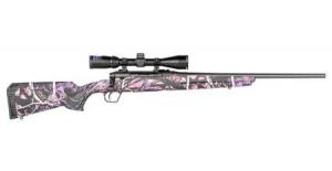 SAVAGE Axis II XP Compact 6.5 Creedmoor Bolt-Action Rifle with Muddy Girl Camo Stock and 3-9x40mm Bushnell Scope