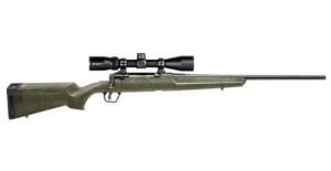 SAVAGE AXIS II XP 270 Win Rifle with Vortex 3-9x40mm Crossfire II Scope and Green Stock with Black Webbing