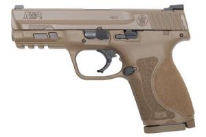 SMITH AND WESSON MP9 M2.0 Compact 9mm Flat Dark Earth Pistol with 4-inch Barrel and No Thumb Safety (LE) (Law Enforcement/Military Only)