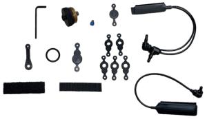 Steiner eOptics eOptics Laser Sights DBAL-A3 Repair Parts Kit - Safety Screw, Remote Cable Switch, Battery Cap, Battery Cap Strap, O-Ring, Exit Port Covers, Pattern Generators, Black, 9190