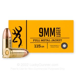 9mm - 115 Grain FMJ - Browning - 500 Rounds 0020892222892