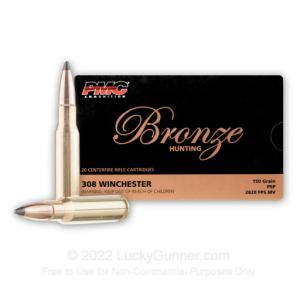 308 Win - 150 Grain PSP - PMC Bronze Hunting - 800 Rounds