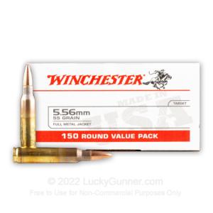5.56x45 - 55 Grain FMJ - Winchester USA - 600 Rounds
