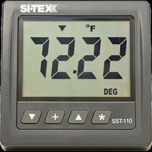 Si-Tex Water Temp Indicator, w/Thru-Hull Xdcr, New Condition, SST-110TS