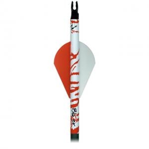 Bohning Blazer Arrow Wrap, White/Red Tiger 4 in. 13 pk., 501001WRT