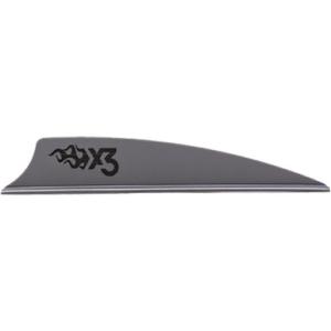 Bohning X3 Vanes Silver 225 in 100 pk 101052SL225