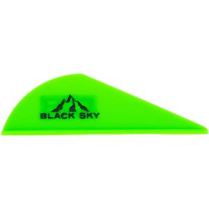 Bohning Black Sky Vane 2 In. Neon Green 36 Pk. 10901NG2