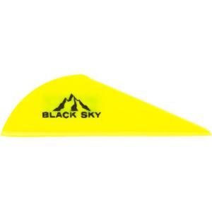 Bohning Black Sky Vane 2 In. Neon Yellow 36 Pk. 10901NY2