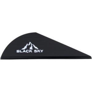 Bohning Black Sky Vane 2 In. Black 100 Pk. 10902BK2