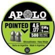 Apolo Pointed 9gr 4.5mm .177 Caliber 500rd