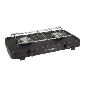 Stansport 2 Burner Propane Stove, 8200 BTU, Black, 220