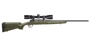 SAVAGE AXIS II XP 243 Win Rifle with Vortex 3-9x40mm Crossfire II Scope and Green Stock with Black Webbing