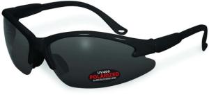 SSP Eyewear Cowlitz Polarized Sunglasses, Black Frame, Gray Lens, COWLITZ BLK GRY
