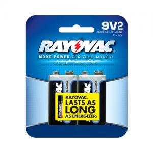 Rayovac A1604-2D ALK 9v CARD Battery 2-pack