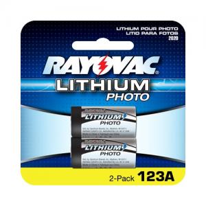 Rayovac RL123A-2 3V LITH Battery(CR123) 2-pack