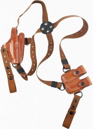 Bianchi X16 Agent X Shoulder Holster - Unlined - Plain Tan, Right Hand - Walther PP,PPK,PPK/S - 17240